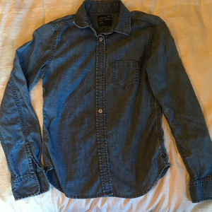 Blue denim shirt